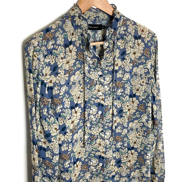 Floral Button-Up Blouse - Picture 2 of 9